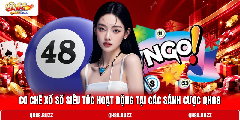 Cơ chế xổ số siêu tốc hoạt động tại các sảnh cược QH88