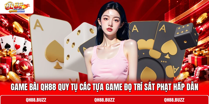Game bài QH88 quy tụ các tựa game đọ trí sát phạt hấp dẫn