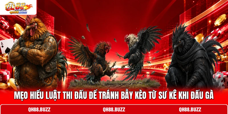 Mẹo hiểu luật thi đấu để tránh bẫy kèo từ sư kê khi đấu gà