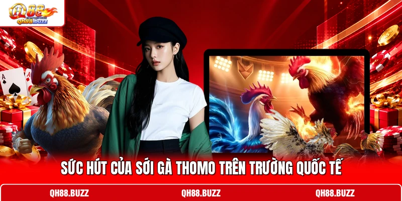 Sức hút của sới gà Thomo trên trường quốc tế