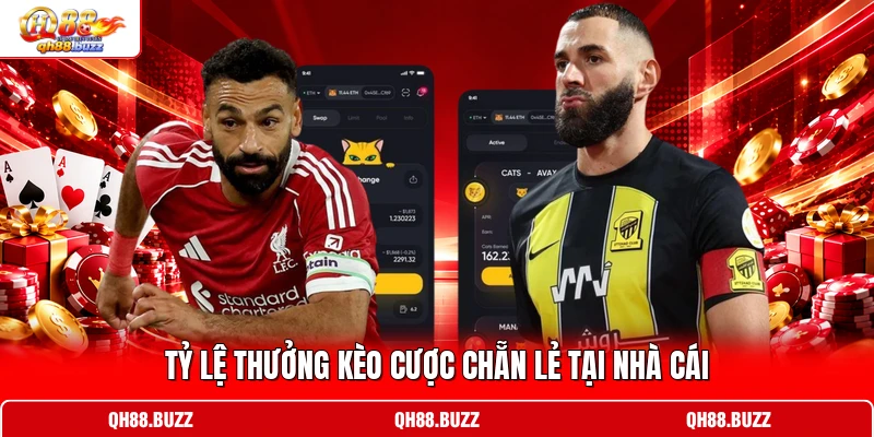 Tỷ lệ thưởng kèo cược chẵn lẻ tại nhà cái